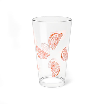 Orange Drinking Glass