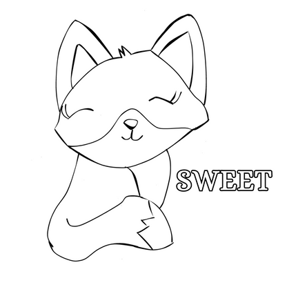 Sweet Fox Sticker